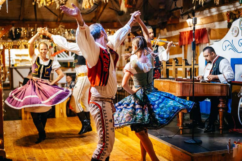 Danseurs pendant le spectacle