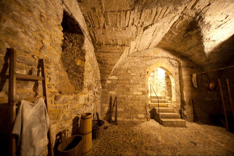 L'un des tunnels souterrains de Prague