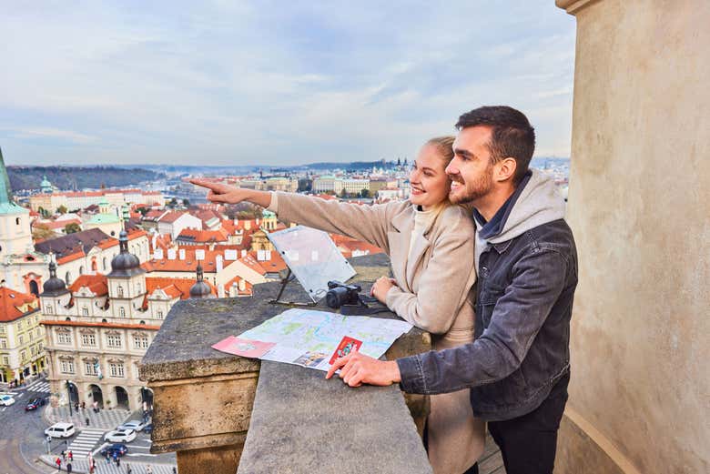Admirez la vue sur Prague